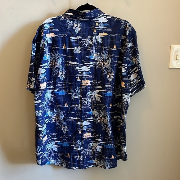 Izod Saltwater Men’s Casual Button Down NWT Size XXL Short Sleeves Vacation - Picture 6 of 11